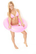 Superblondine im Bikini