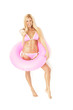 Superblondine im Bikini