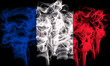 Smoking flag of france
