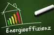 Tafel mit Energieeffizienz