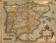Antique Map of Spain, by Abraham Ortelius Antique Map of Spain, by Abraham Ortelius