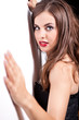 lovely sensual  girl posing