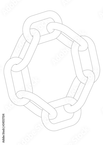 Vector: Kette ohne allle Konturen Kette ohne allle Konturen