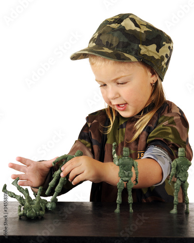 Photo: Girls Play Soldier Too Girls Play Soldier Too