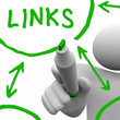 Links Connected in Network Drawn on White Board