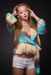 Beautiful makedup girl with closed eyes Beautiful makedup girl with closed eyes