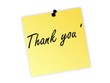 thank you post it