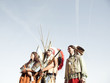 Photo: Group of North American Indians about a wigwam Group of North American Indians about a wigwam