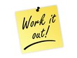 work it out post it