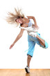 woman modern dancer in ballroom woman modern dancer in ballroom