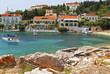 Fiscardo traditional village at Kefalonia island in Greece