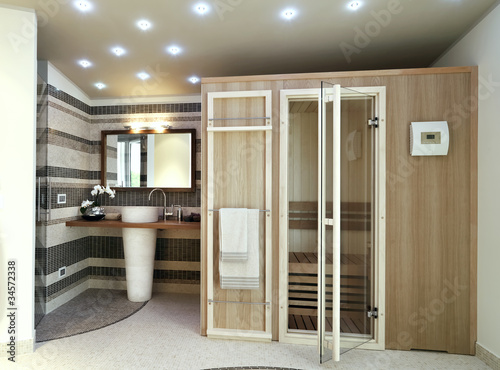 Foto: bagno moderno con sauna bagno moderno con sauna