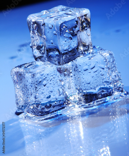 Photo: Composition of ice cubes Composition of ice cubes