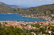 Vathi bay at Ithaki island in Greece