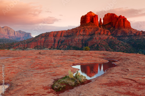 Photo: Cathedral Rock Reflection Cathedral Rock Reflection