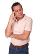 Stressed Worried Middle Age Man with Headache