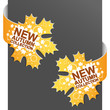 Left and right side sign - NEW AUTUMN COLLECTION. Vector.