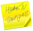Haftnotiz - Hartz IV - Traumjob