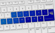 Keyboard with connect word Keyboard with connect word