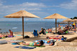 Urlauber am Strand
