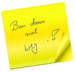 Haftnotiz - Bin dann mal weg