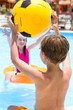 Kids playing in the pool