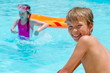 Kids in pool