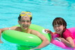 Kids in swimming pool