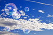 Soap bubbles in the sky