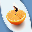 orange surfer