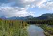 Summer landscape view in Banff National Park, Canadian Rockies Summer landscape view in Banff National Park, Canadian Rockies