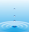 blue water drop background