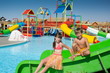 Kids at a water park
