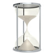 Hourglass. Hourglass made of Metal. Sand