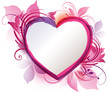 Pink Heart Floral Background Pink Heart Floral Background