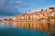 Menton Provence village reflection