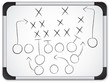 Vector - Teamwork Football Game Plan Strategy on Whiteboard