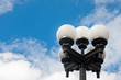 Street light in summer