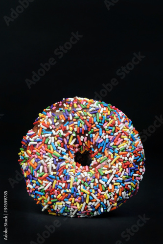 Photo: Sprinkled Rainbow Doughnut. Sprinkled Rainbow Doughnut.