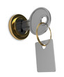 key with tag