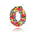 Number zero made from fruits. See others in my gallery Number zero made from fruits. See others in my gallery