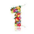 Number one made from fruits. See others in my gallery Number one made from fruits. See others in my gallery