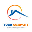Logo House, marking pen # Vector Logo House, marking pen # Vector