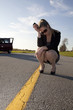 girl on the road