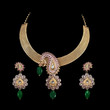 Close up of diamond necklace with diamond ear ring Close up of diamond necklace with diamond ear ring