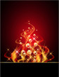 Background with glowing stars and smoke Background with glowing stars and smoke