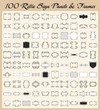 Retro Ornamental Frames and Panels Set Retro Ornamental Frames and Panels Set
