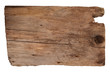 Old wooden board isolated on white background