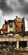 Fire damaged building