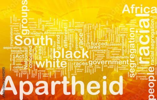 Illustration: Apartheid background concept Apartheid background concept